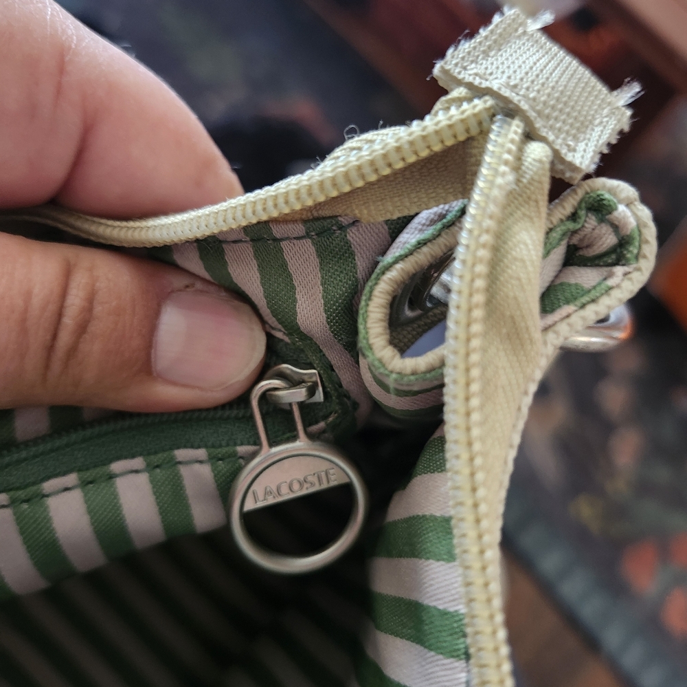 Rare Vintage Original Lacoste baguette mini purse - Picture 6 of 7